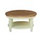 International Concepts Vista Solid Wood Round Coffee Table with Shelf, 38X38X20.3, Hickory/Shell OT79-15CR - alternate 4